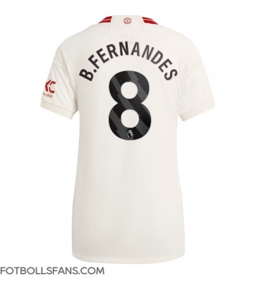 Manchester United Bruno Fernandes #8 Replika Tredje Tröja Damer 2023-24 Kortärmad
